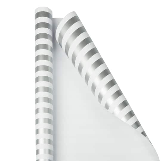 JAM Paper Striped Gift Wrap
